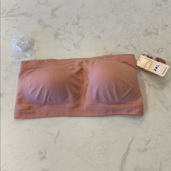 Truekind®️ Convertible Strapless Bandeau Bra Blush Pink - 2XL NWT - Picture 10 of 10
